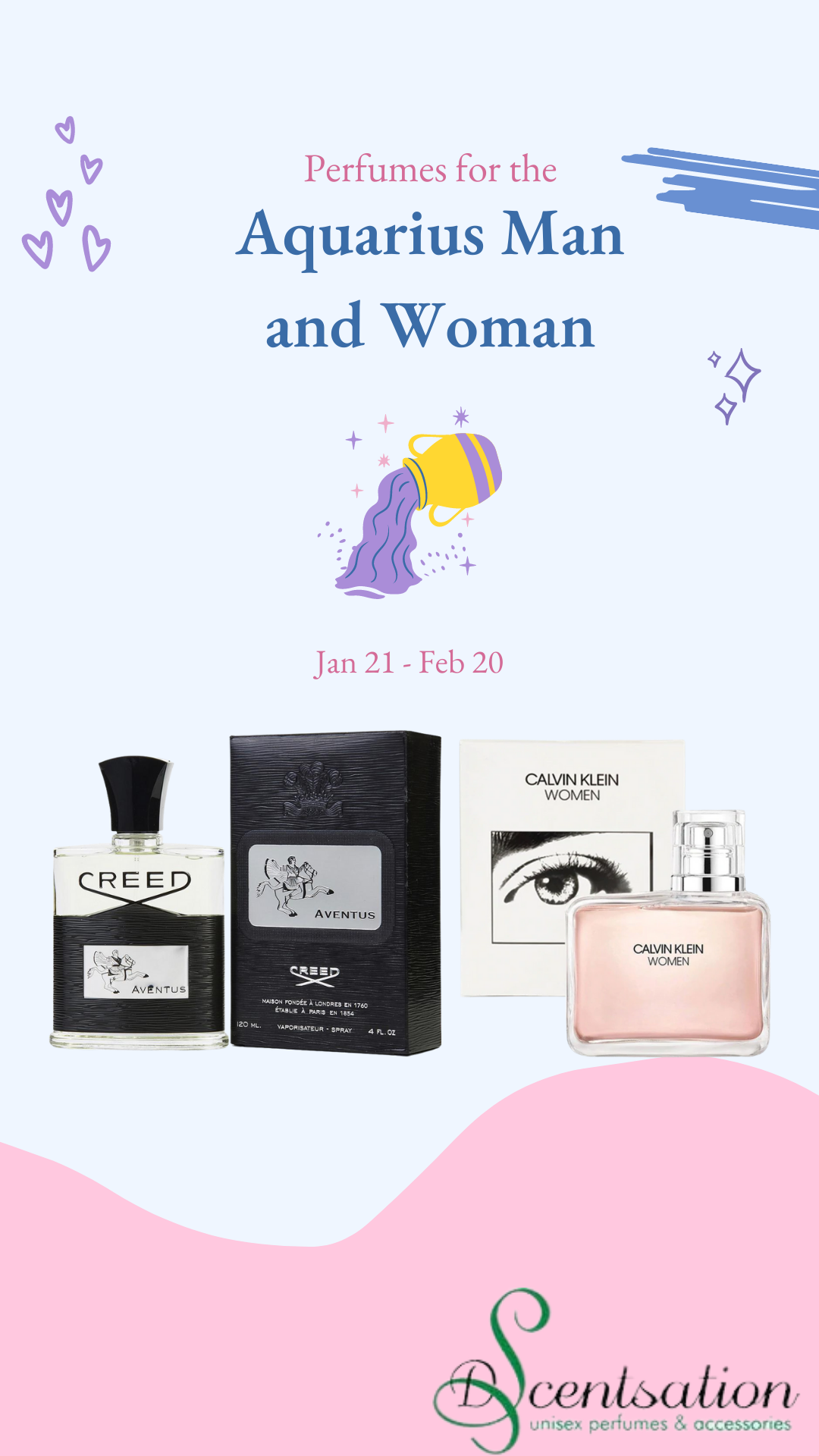 These perfumes are a super match for the Aquarius man and woman