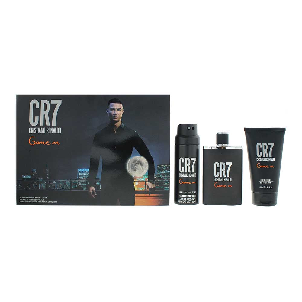 Cristiano Ronaldo Cr7 Game On 3 Piece Gift Set: Eau de Toilette 100ml - Shower Gel 150ml - Body Spray 150ml