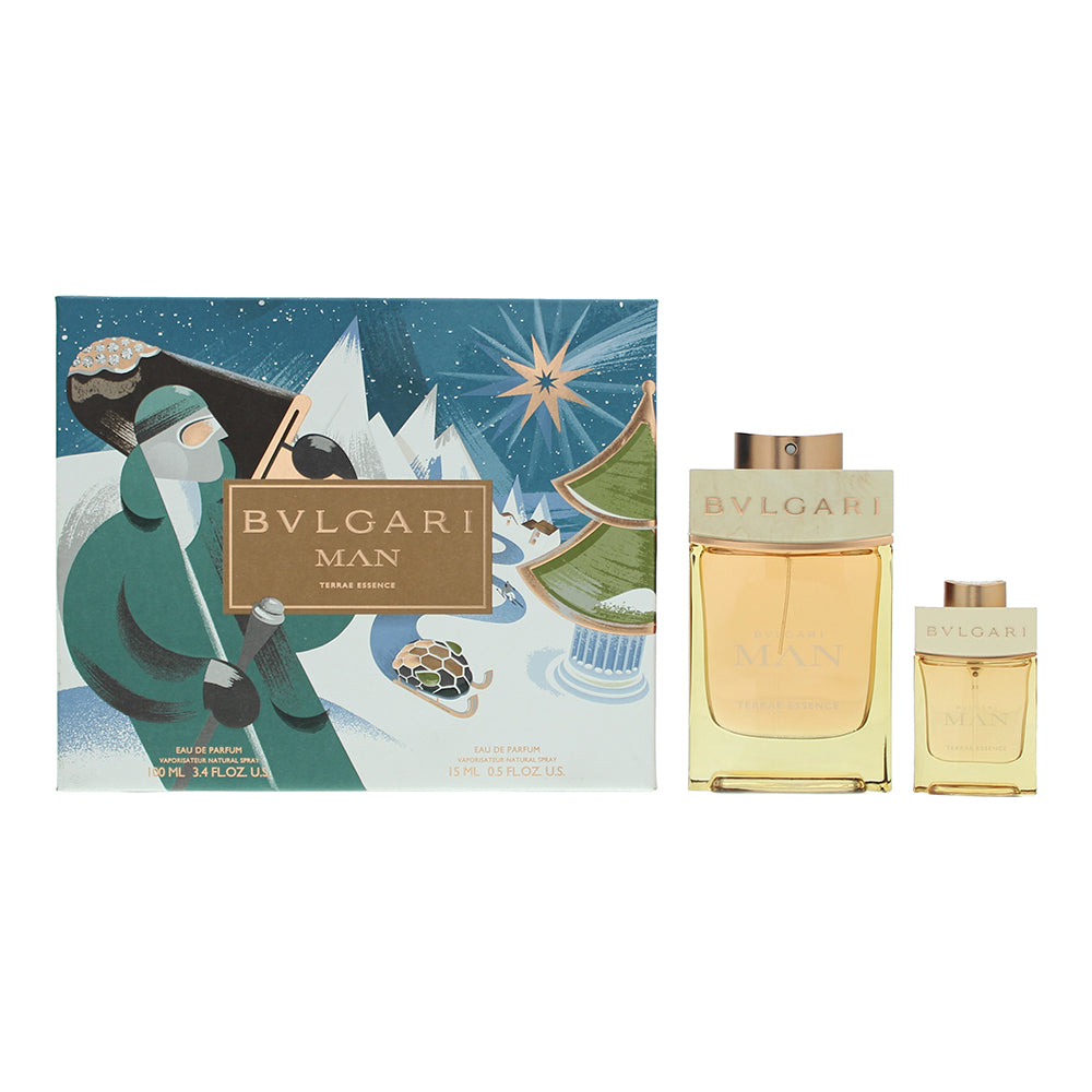 Bulgari Man Terrae Essence 2 Piece Gift Set: Eau de Parfum 100ml - Eau de Parfum 15ml