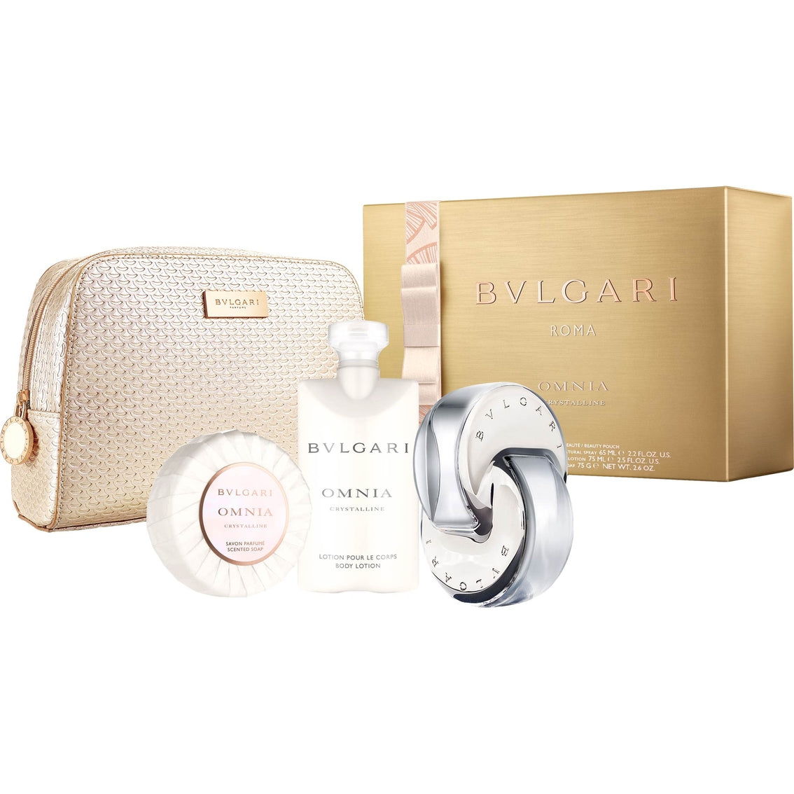 Bvlgari Omnia Crystalline EDT 65ml 4-Piece Gift Set