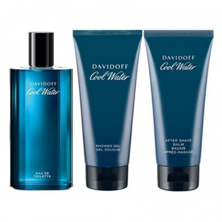 Davidoff Cool Water Gift Set 75ml EDT + 50ml Shower Gel + 50ml After Shave Balm