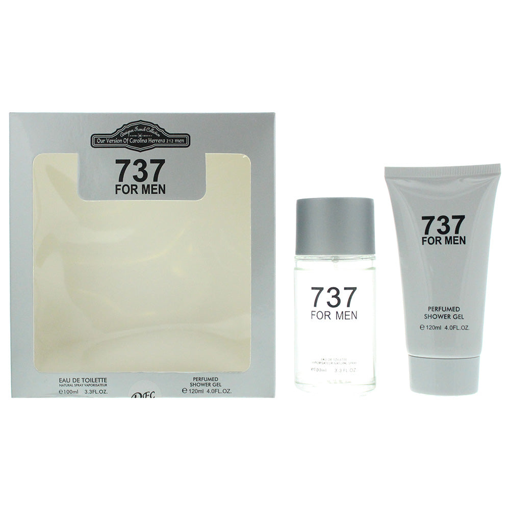 Designer French Collection 737 For Men Eau de Toilette Gift Set Eau de Toilette 100ml - Shower Gel 120ml