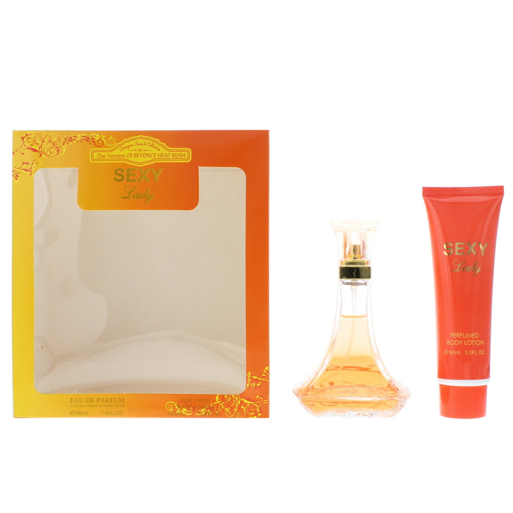 Designer French Collection Sexy Lady Eau de Parfum Gift Set Eau de Parfum 100ml - Body Lotion 90ml