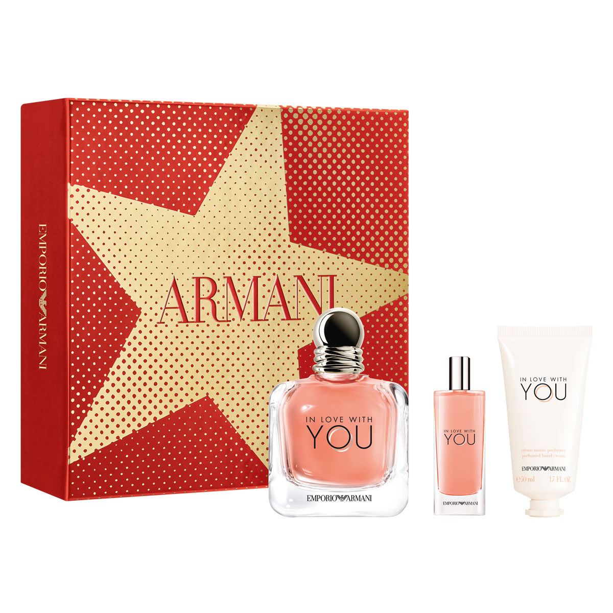 Giorgio Armani Emporio Armani In Love With You for Her Gift Set 50ml EDP + 15ml EDP + 50ml Hand Cream
