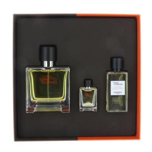Hermès Terre d'Hermès Pure Perfume Gift Set 75ml EDP + 40ml Shower Gel + 12ml EDP