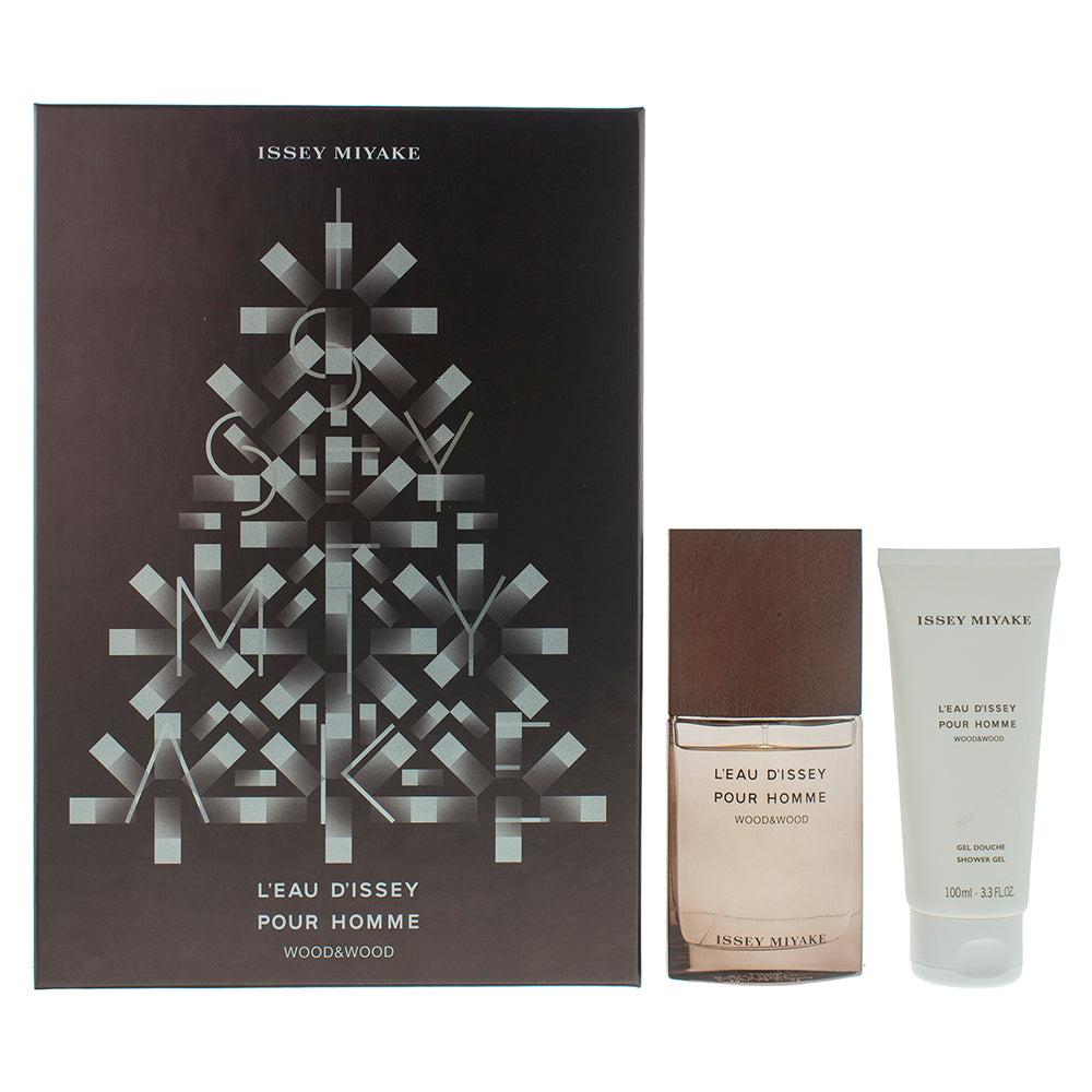 Issey Miyake L'eau D'issey Pour Homme Wood & Wood Eau de Parfum Gift Set : Eau de Parfum 50ml - Shower Gel 100ml
