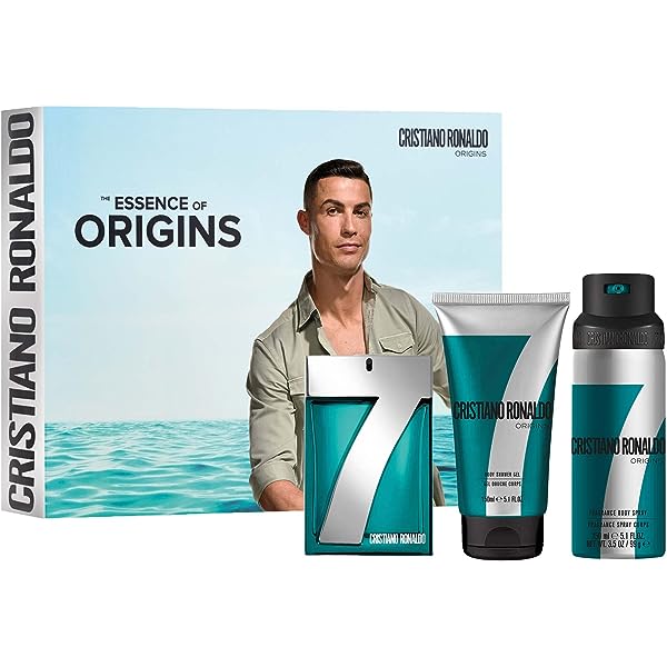 Cristiano Ronaldo Origins 3 Piece Gift Set Eau De Toilette 100ml - Shower Gel 150ml - Body Spray 150ml description