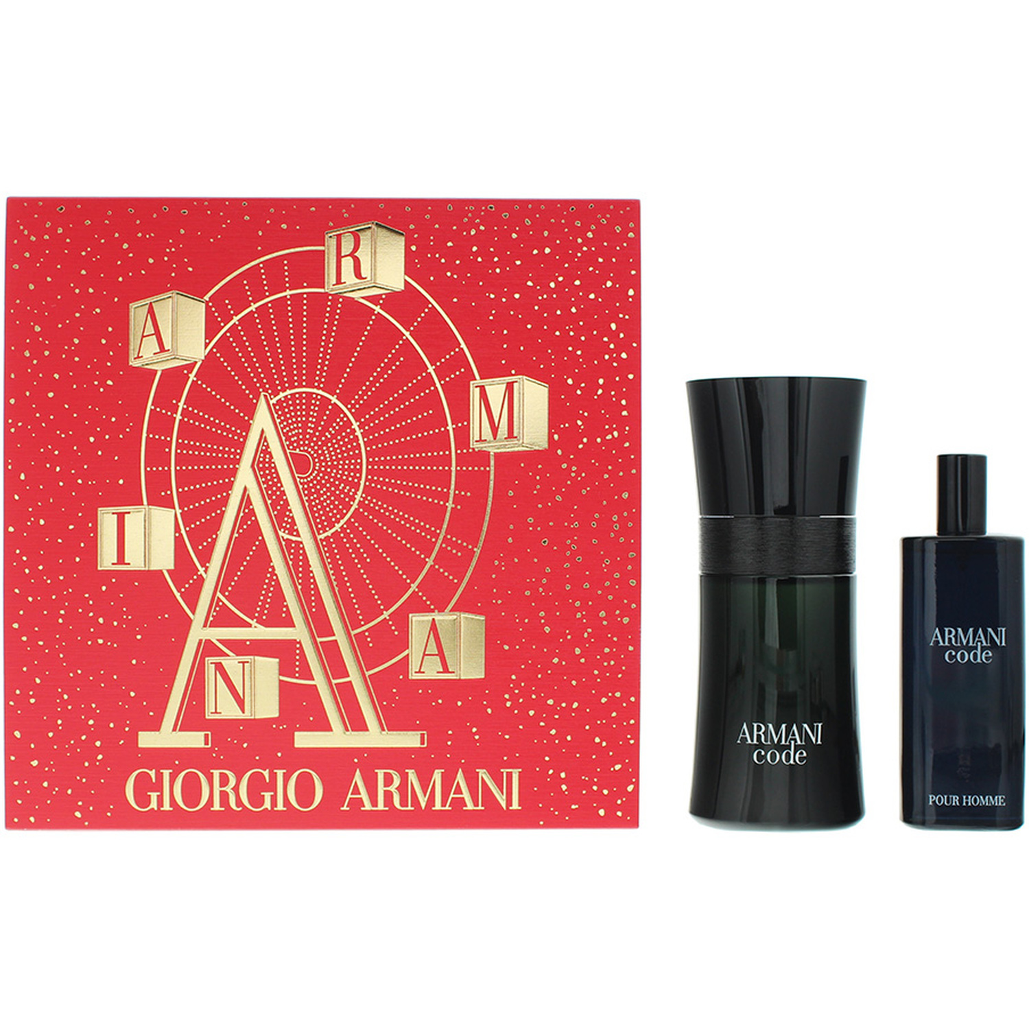 Giorgio Armani Code Pour Homme 2 Piece Gift Set Eau De Toilette 50ml - Eau De Toilette 15ml