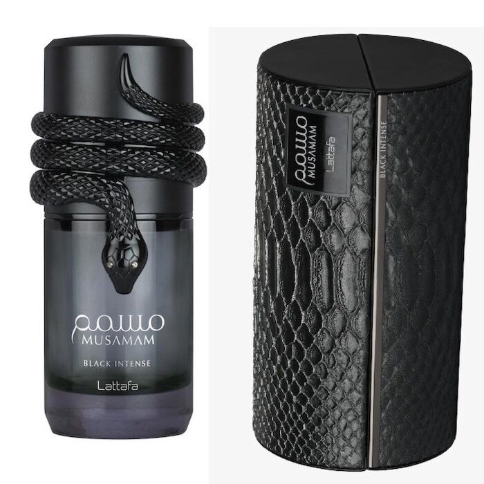 Lattafa Musamam Black Intense EDP 100ml perfume bottle - D'Scentsation