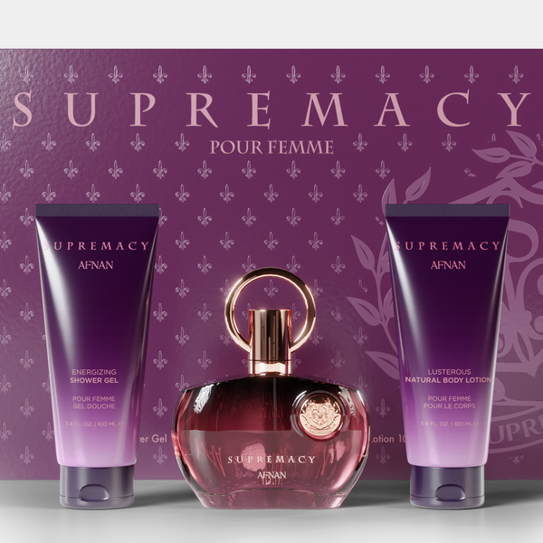Afnan Supremacy Purple Pour Femme 3 Piece Gift Set For Women