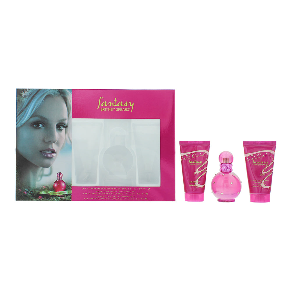 Britney Spears Fantasy 3 Piece Gift Set Eau De Parfum 30ml - Body Lotion 50ml - Shower Gel 50ml