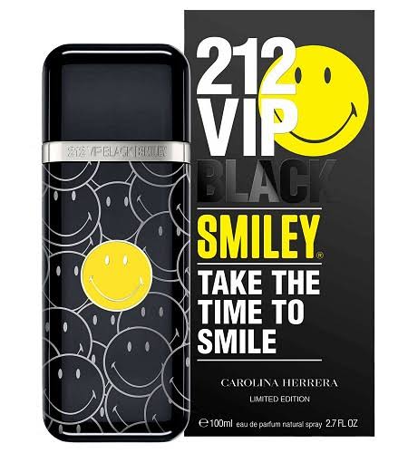 Carolina Herrera 212 VIP Black Smiley Take The Time To Smile EDT 100ml For Men