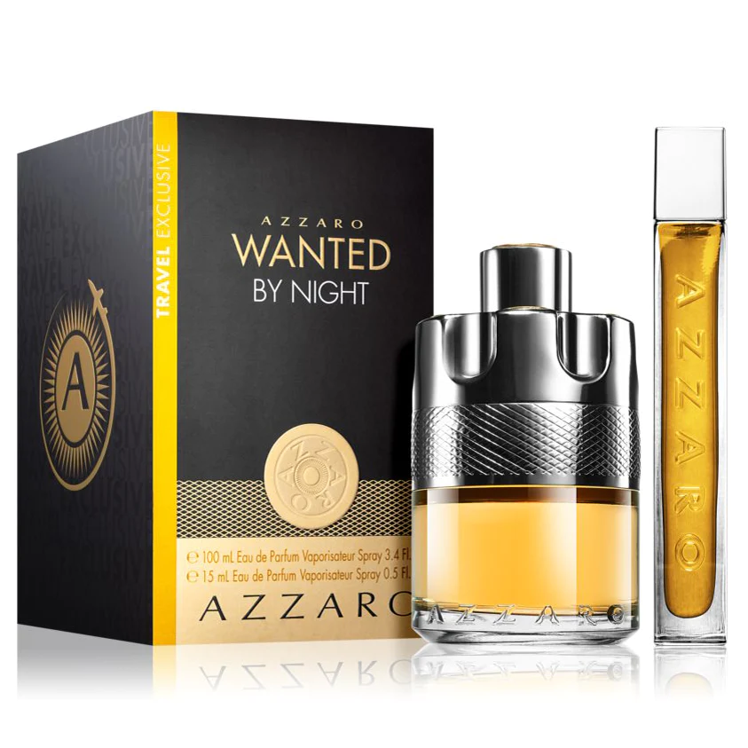 Azzaro Wanted By Night 2 Piece Gift Set Eau De Parfum 100ml - Eau De Parfum 15ml