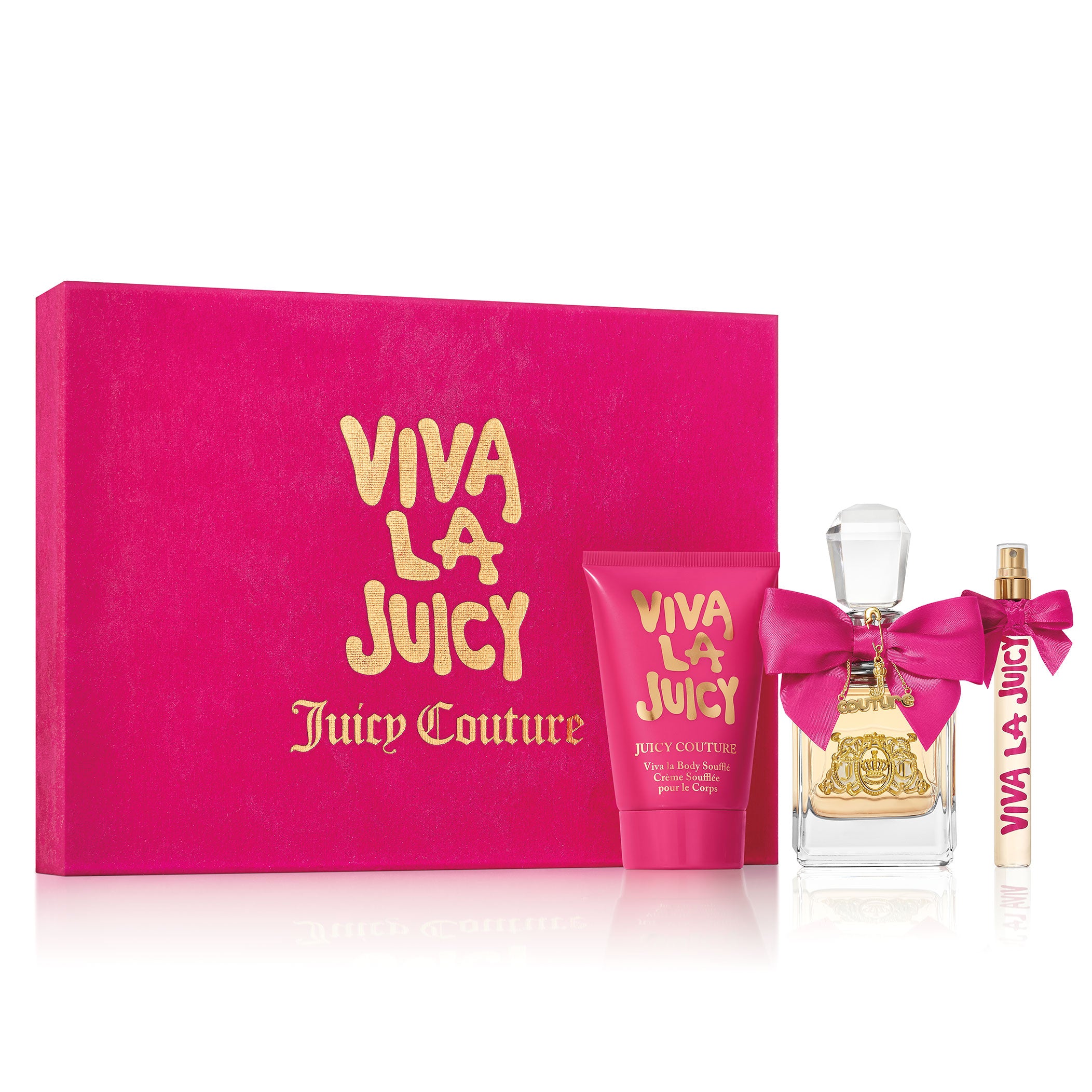 Juicy Couture Viva La Juicy Gift Set 100ml EDP + 125ml Body Souffle + 10ml EDP